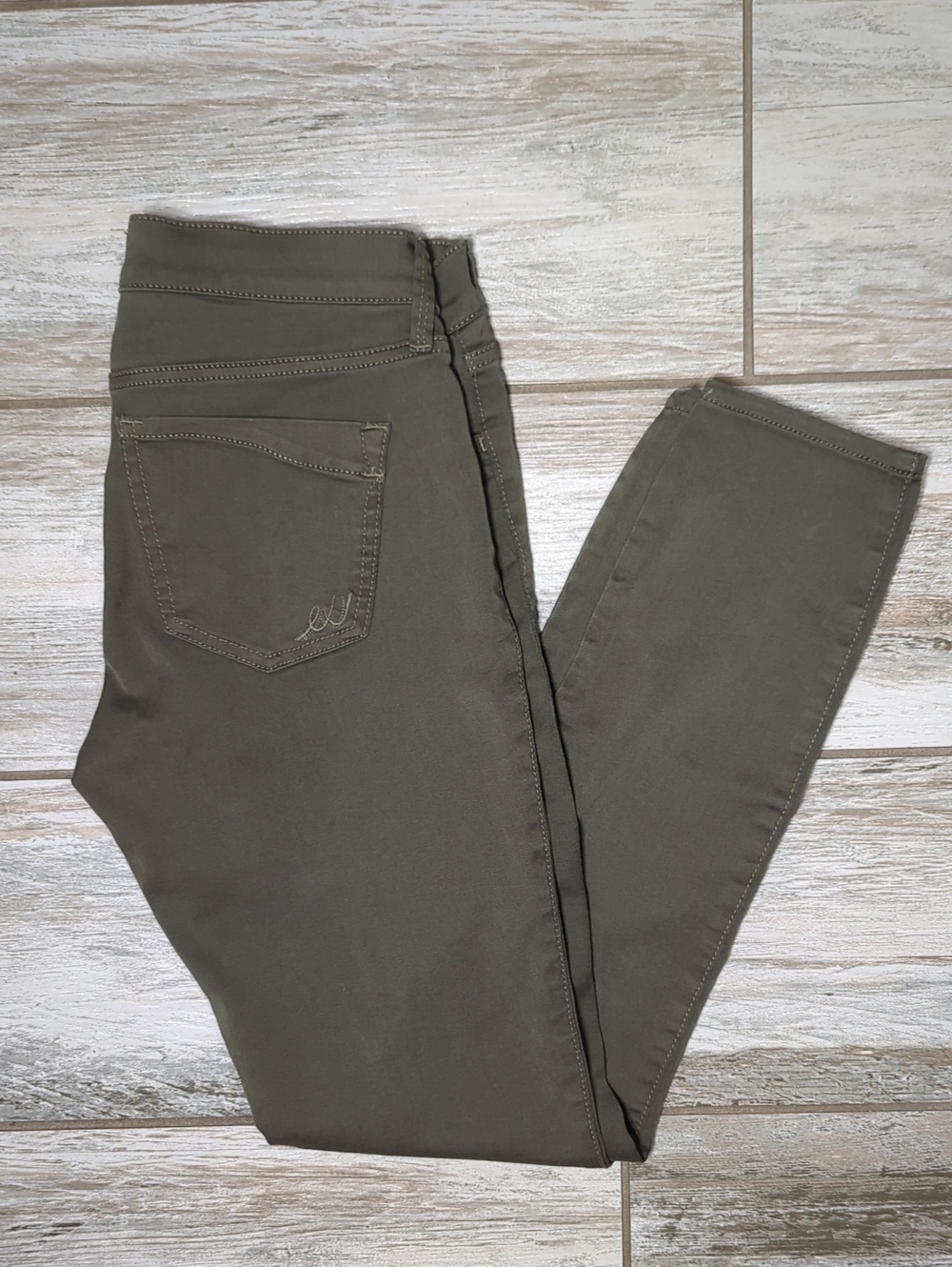 Express Olive Army Green Skinny Jeans Size 8 Stretch Utility Pants